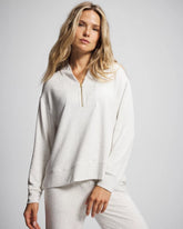 Soma / Ultrasoft Fleece Quarter Zip Sweatshirt HEATHER DREAM