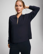 Soma / Ultrasoft Fleece Quarter Zip Sweatshirt MIDNIGHT SKIES