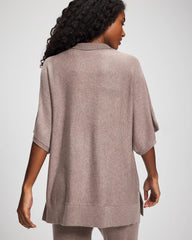 Soma / Premier Knit Sweater Collared Top HEATHER FAWN
