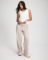 Soma / Essential Terry Straight Leg Pants HEATHER MINK