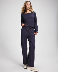 Soma / Essential Terry Straight Leg Pants DEEP INDIGO