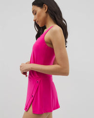 Soma / Beyond Control Grommets Swim Dress DRAGON FRUIT