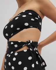Soma / Bandeau Cutout One-Piece Suit MOVEMENT DOT MINI B