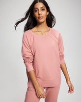 Soma / Essential Terry Crewneck Sweatshirt CINDER ROSE