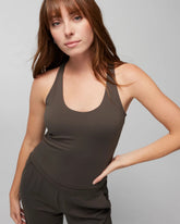 Soma / 24/7 Racerback Bra Tank DARK GRAY OLIVE