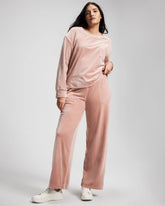 Soma / Velour Straight Leg Pants ADOBE ROSE