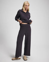 Soma / Cable Knit Plush Ankle Pant GRAY INK