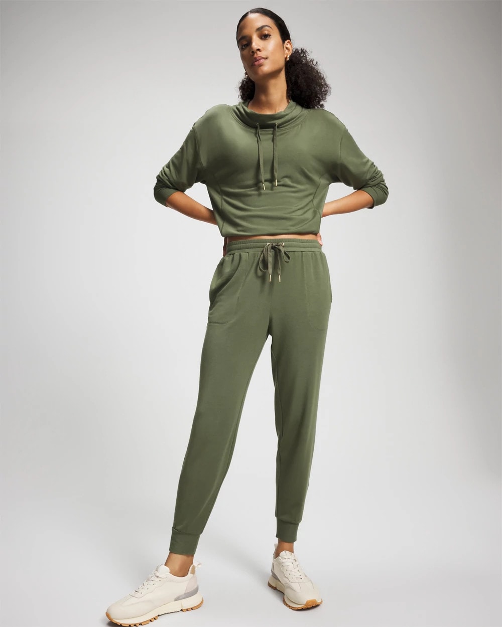 Soma / Ultrasoft Fleece Joggers DARK SAGE