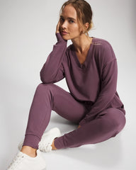 Soma / Ultrasoft Fleece Joggers PURPLE FLINT