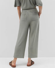 Soma / Crinkle Knit Wide Leg Pant RESTORATION GREEN