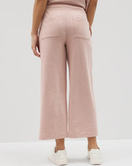 Soma / Wide Leg Crop Pant HEATHER CLAY