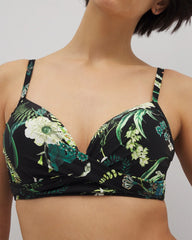 Soma / Twist Bikini Top TROPICAL TWIST BLACK