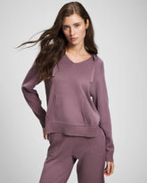 Soma / Cotton Sweater Hoodie PURPLE FLINT