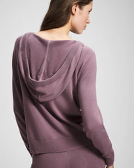 Soma / Cotton Sweater Hoodie PURPLE FLINT