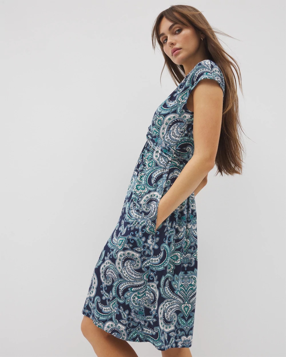 Soma / Twist Short Bra Dress SHOW OFF PAISLEY NAVY