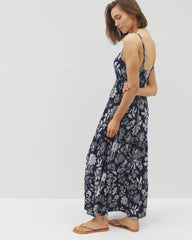 Soma / Rio Maxi Bra Dress MEANDERING GARDEN A NAVY