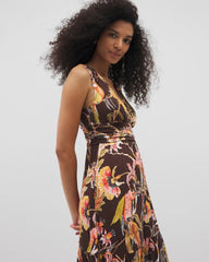 Soma / Goddess Tiered Maxi Dress PARROT-DISO PLUME G FR