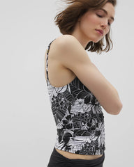 Soma / Scoop Neck Tankini BLACK