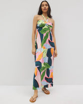 Soma / Retreat Maxi Bra Dress FLIRTY FLORA DARK SEA