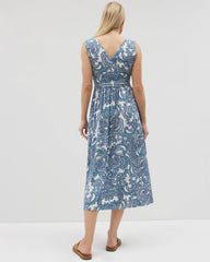 Soma / Goddess Midi Bra Dress SHOW OFF PAISLEY COCONUT