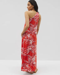 Soma / One-Shoulder Maxi Bra Dress PALM PERFECT G GOJI BERRY