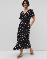 Soma / Oasis Midi Bra Dress MOVEMENT DOT BLACK