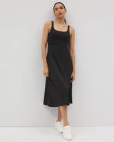 Soma / Lounge Square Neck Midi Dress BLACK