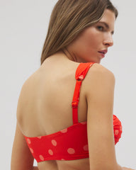 Soma / Soma Swim Ruched Bikini Top MOVEMENT DOT MINI CORAL