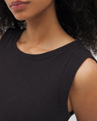 Soma / Rib Lounge Short Dress BLACK