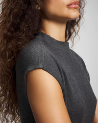 Soma / Premier Knit Sweater Funnel Neck Midi Dress HEATHER QUARTZ
