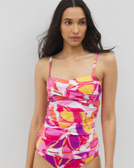 Soma / Beyond Control Riviera Maya Twisted Bust Tankini ORCHID