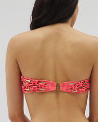Soma / Bleu Rod La Cote Dazure Macrame Bandeau BARDOT BLUSH