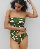 Soma / Soma Swim Ruched Bikini Bottoms TROPICAL BREEZE MID PALM