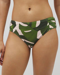 Soma / Soma Swim Ruched Bikini Bottoms TROPICAL BREEZE MID PALM