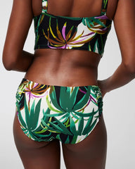 Soma / Ruched Bikini Bottoms BUNGALOW PALMS MINI IVORY