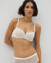 Soma / Soma Balconette Unlined Bra with Lace IVORY