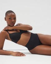 Soma / Second Skin by Soma Mid-Level Shaping Seamless Thong BLACK