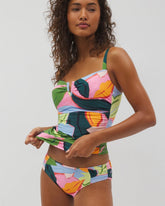 Soma / Soma Swim Ruched Bikini Bottoms FLIRTY FLORA DARK SEA