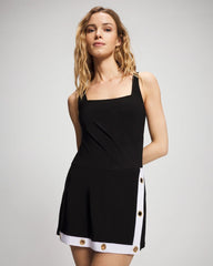 Soma / Color Block Swim Dress BLACK