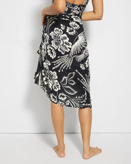 Soma / Rayon Crepe Pareo FLY BY NIGHT MINI BLACK