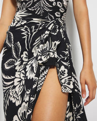 Soma / Rayon Crepe Pareo FLY BY NIGHT MINI BLACK