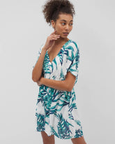 Soma / Rayon Crepe Cover Up PALM PERFECT COCONUT