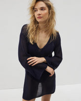 Soma / Cotton Crochet-Style Shift Cover-Up NIGHTFALL NAVY