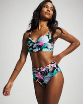 Soma / High-Waist Enbliss Bottom LUSH TROPICAL BLACK