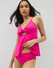 Soma / Twist-Front Bikini Bottoms CAMELLIA ROSE