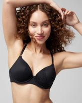 Soma / Perfect Coverage Convertible Bra with Lace back BLACK