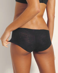 Soma / Hipster Panty with Lace BLACK