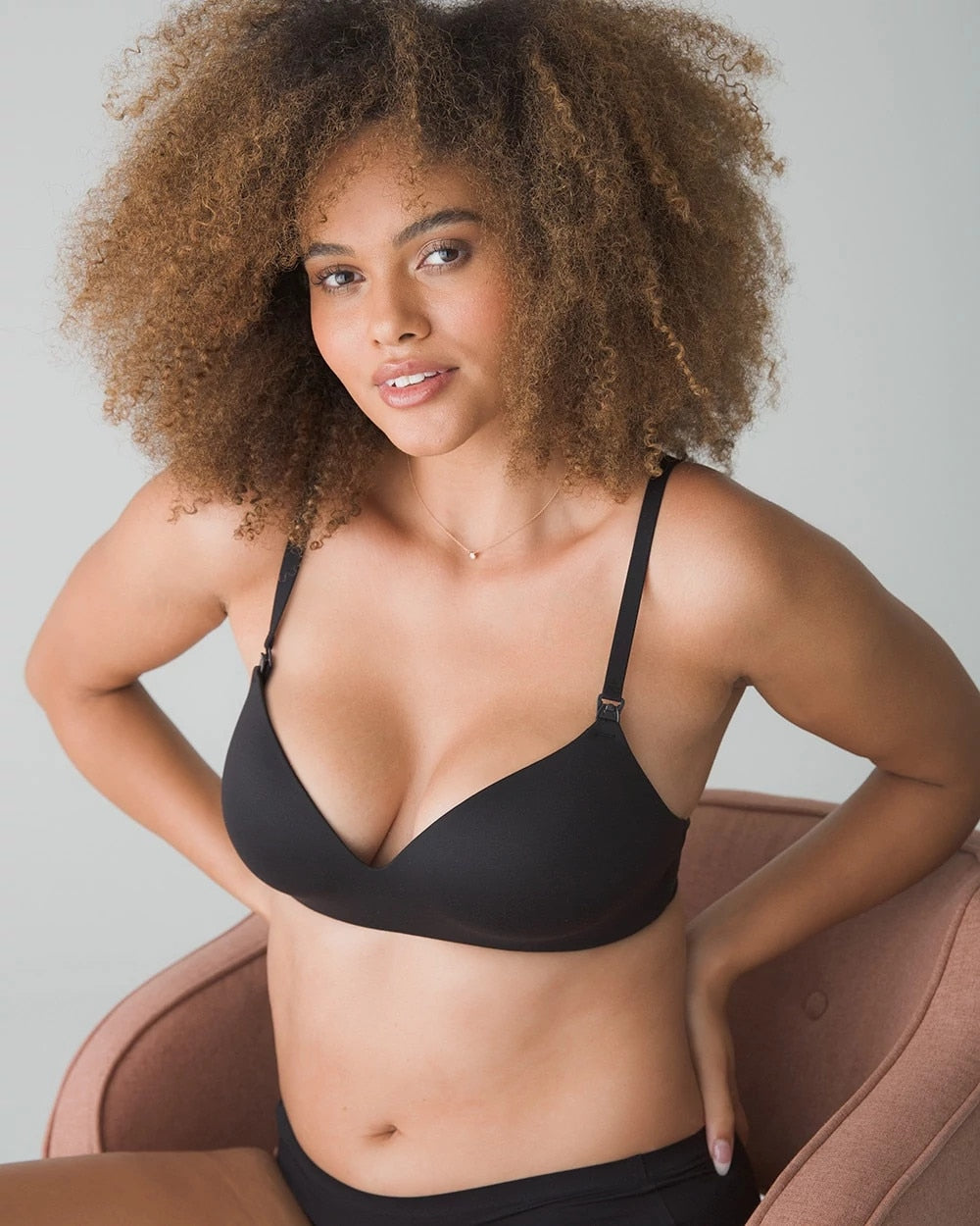 Soma / Nursing Wireless Bra BLACK