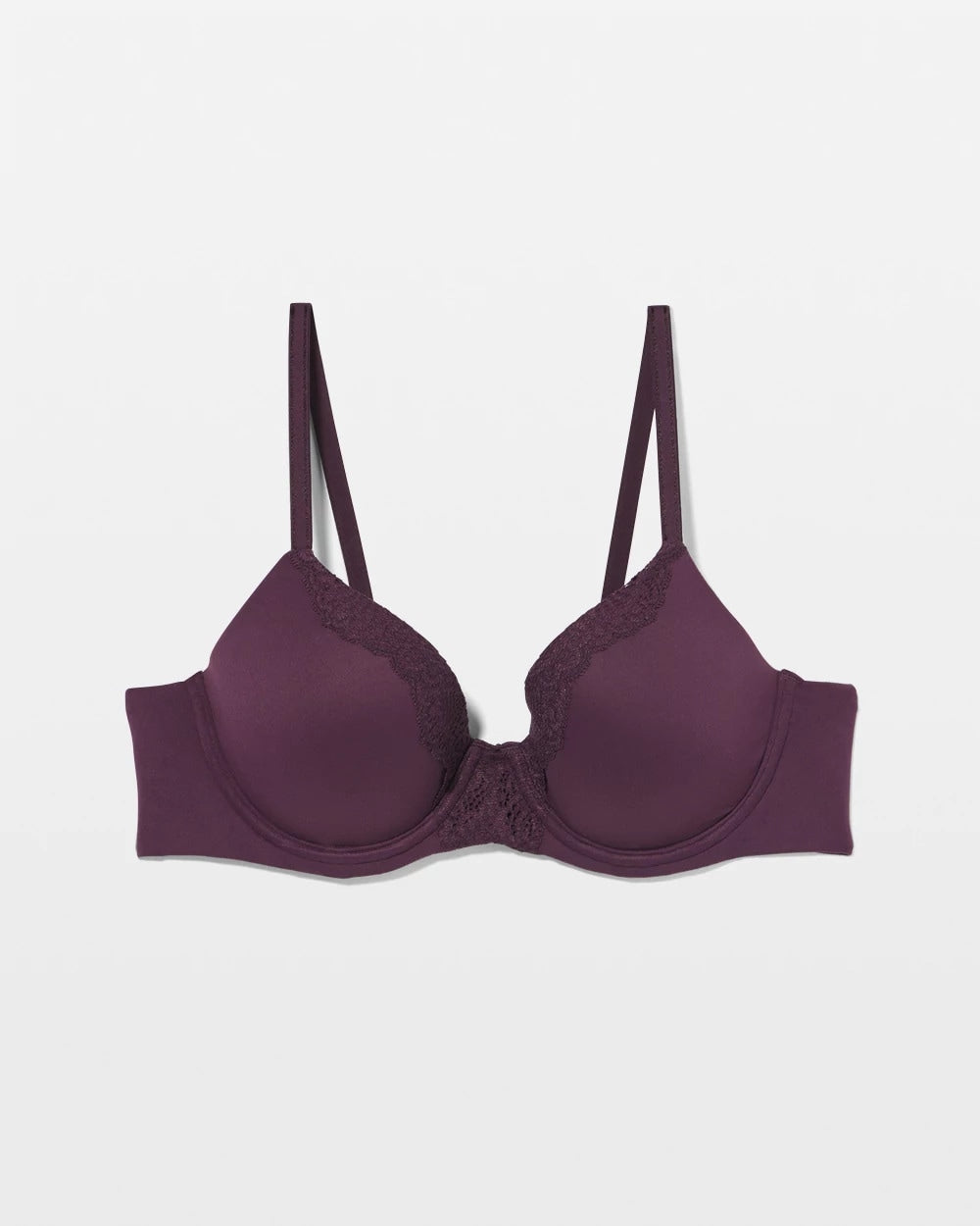 Soma / Embraceable Perfect Coverage Bra with Crochet Lace PLUM PERFECT