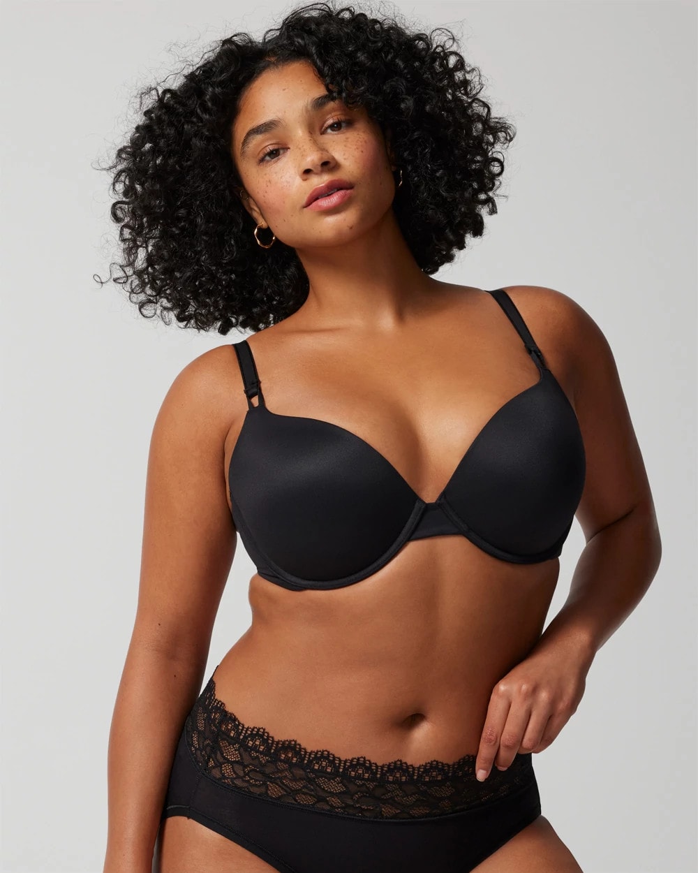 Soma / Push-Up Plunge Bra BLACK